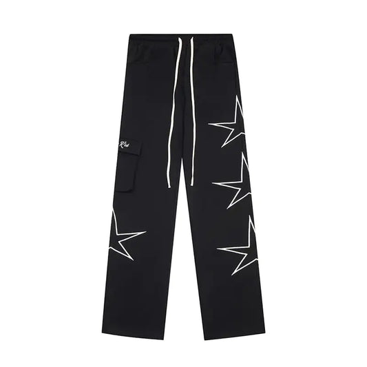 Five-Star Wide Leg Pants for Men