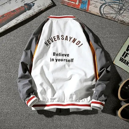 Japanese Style Oversized Letter Jacket for Men