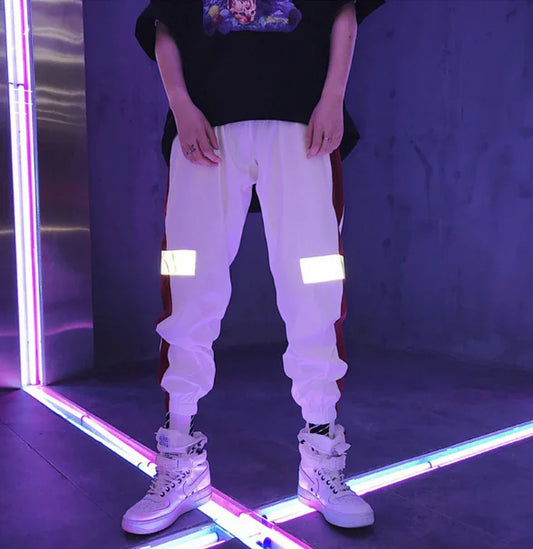 Reflective Joggers for Men - Trendy Hip Hop Style