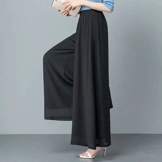 Casual Chiffon Wide Leg Pants for Women