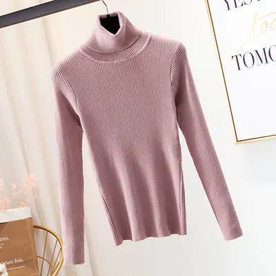 Women's Fitted Turtleneck Sweater for Fall/Winter