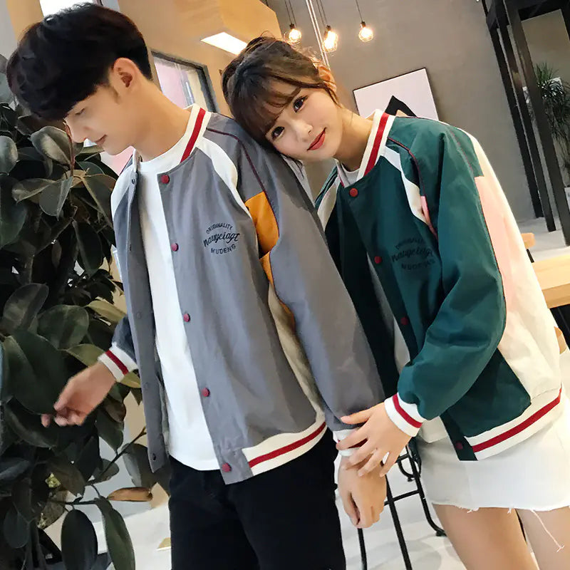Japanese Style Oversized Letter Jacket for Men