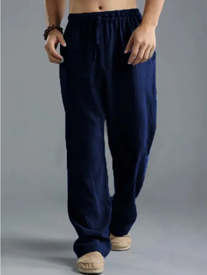 Oversized Casual Linen Sports Pants for Men