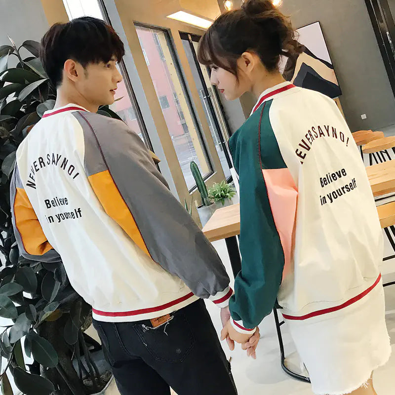 Japanese Style Oversized Letter Jacket for Men