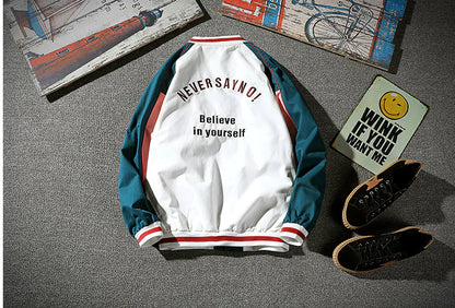 Japanese Style Oversized Letter Jacket for Men
