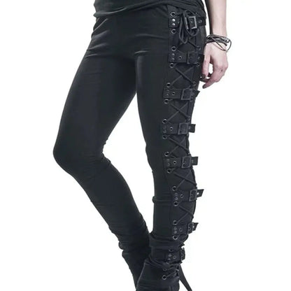 Punk Style Skinny Pants for Women