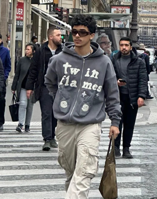 Harajuku Skull 3D Print Oversized Hoodie for Men & Women