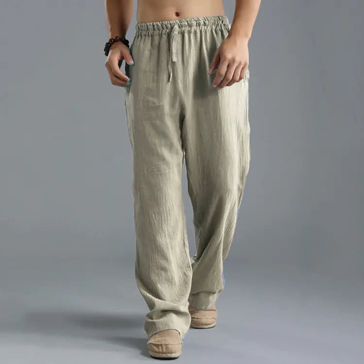 Oversized Casual Linen Sports Pants for Men