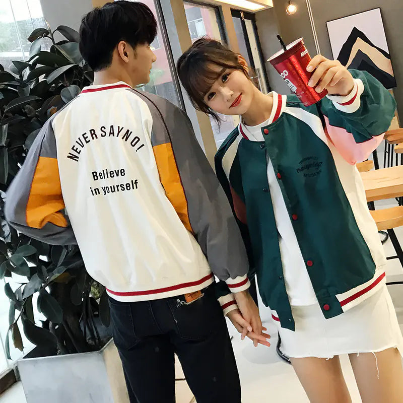 Japanese Style Oversized Letter Jacket for Men
