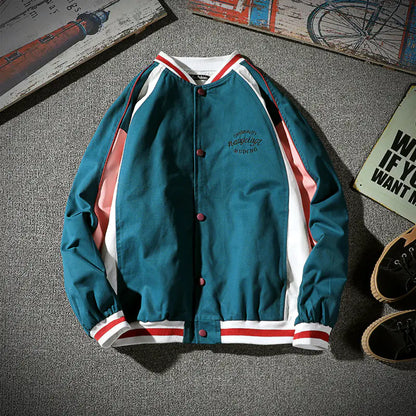 Japanese Style Oversized Letter Jacket for Men