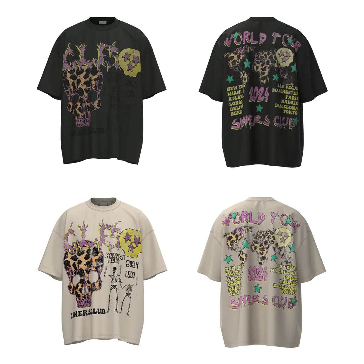 Graphic Skull T-Shirts T955