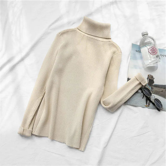 Women's Fitted Turtleneck Sweater for Fall/Winter
