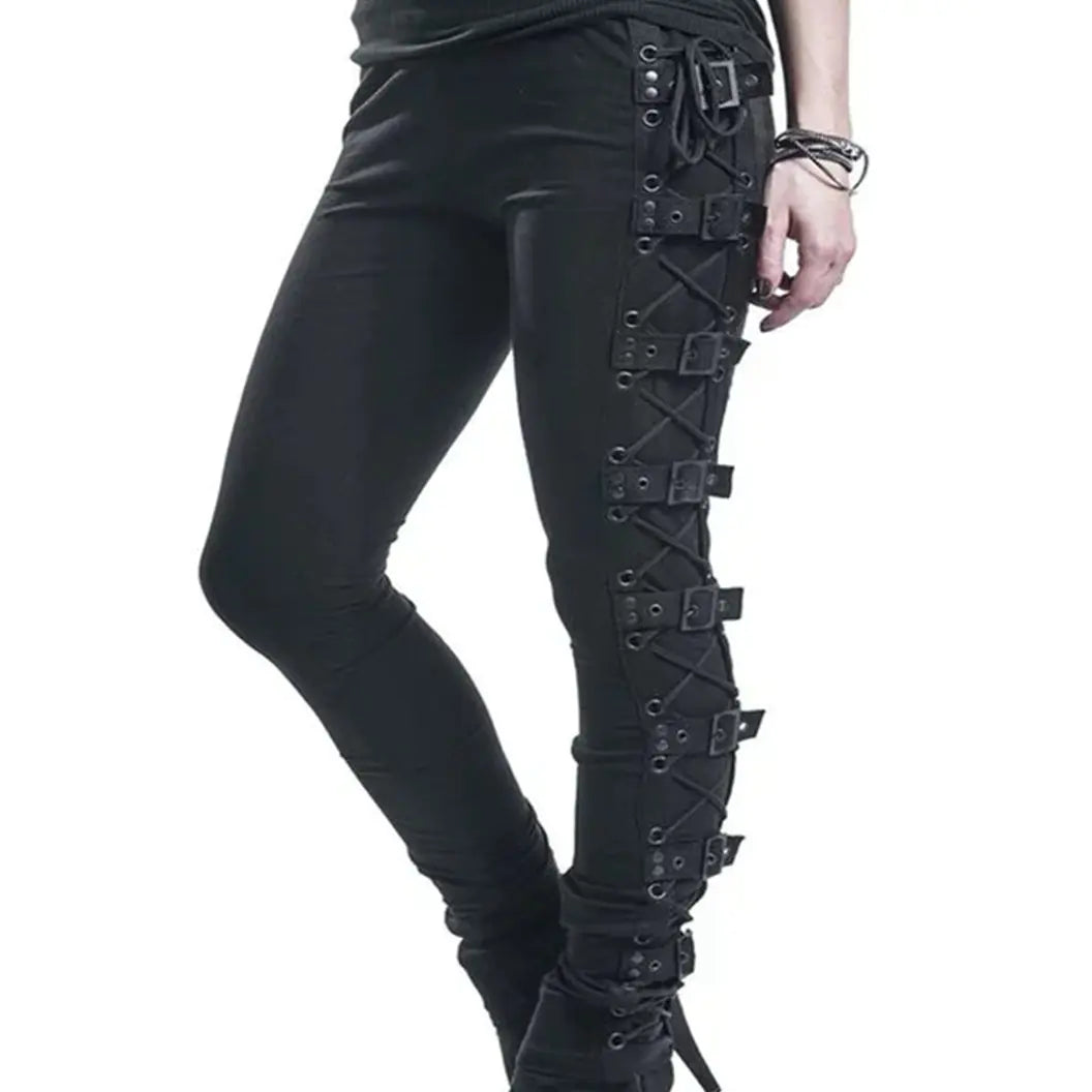 Punk Style Skinny Pants for Women