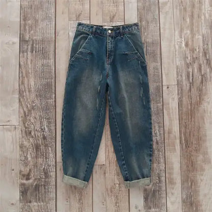 Large Size Loose Denim Baggy Harem Pants for Women