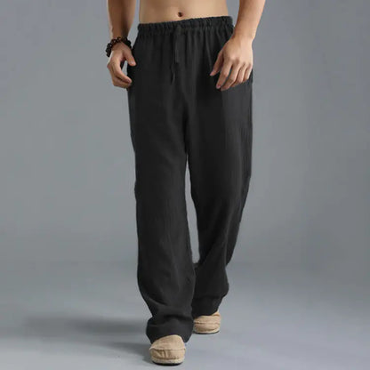 Oversized Casual Linen Sports Pants for Men