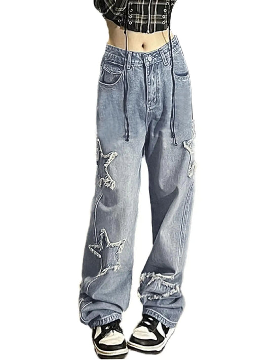 Baggy Jeans for Women Star Y2k Baggy